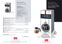 Melitta Cup Manuel utilisateur