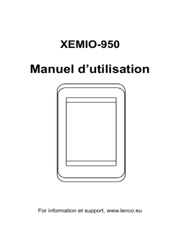 Manuel du propriétaire | Lenco Xemio-950 Manuel utilisateur | Fixfr