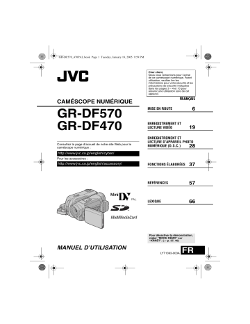 GR DF570 | Mode d'emploi | JVC GR DF470 Manuel utilisateur | Fixfr