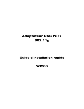 Manuel du propriétaire | Emtec ADAPTATEUR USB WIFI WI200 Manuel utilisateur | Fixfr