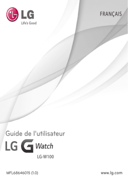 LG Série G Watch Manuel utilisateur