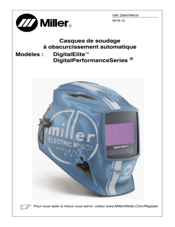 MC000000 | Manuel du propriétaire | Miller HELMET DIGITAL ELITE - GENERATION II Manuel utilisateur | Fixfr