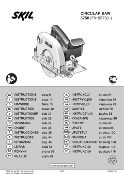 Skil 5750 Manuel utilisateur