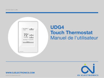 OJ Electronics UDG4 Touch thermostat Manuel utilisateur | Fixfr