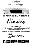 NEMESIS TERMINAL NUMERIQUE 441330 Manuel utilisateur