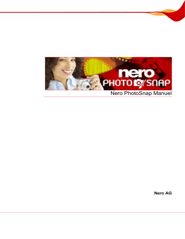 Nero PhotoSnap Manuel utilisateur | Fixfr