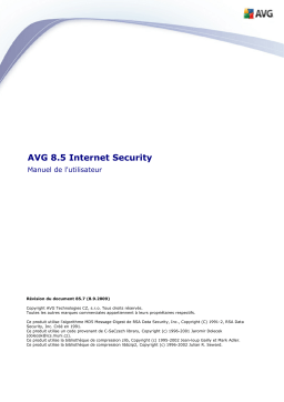 AVG AVG 8.5 INTERNET SECURITY Manuel utilisateur