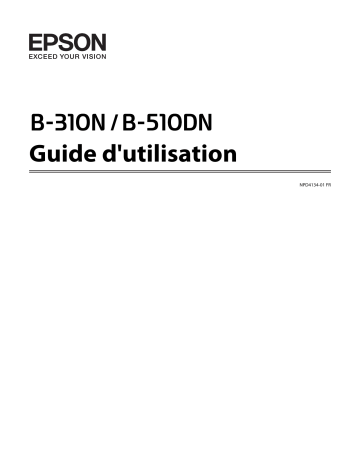 Manuel du propriétaire | Epson B-510DN Manuel utilisateur | Fixfr