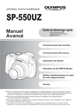 Olympus SP550 UZ Manuel utilisateur