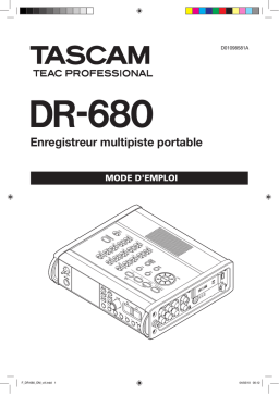 Tascam DR 680 Mode d'emploi