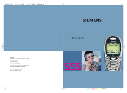 Siemens S55 Mode d'emploi