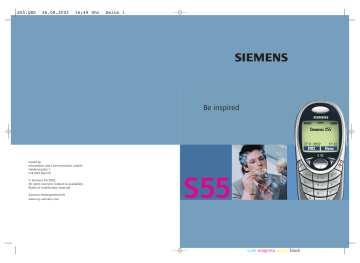 Siemens S55 Mode d'emploi | Fixfr
