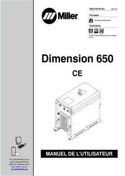 Miller DIMENSION 650 CE Manuel utilisateur