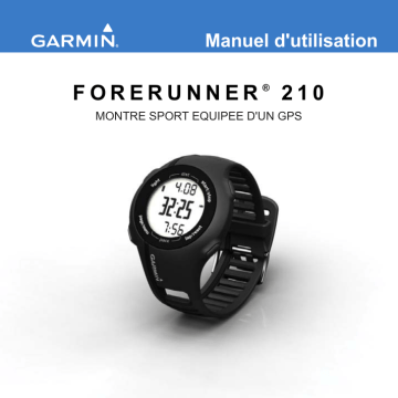 Garmin Forerunner 210 Mode d'emploi | Fixfr