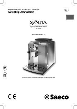 Saeco Syntia HD 8836 Manuel utilisateur