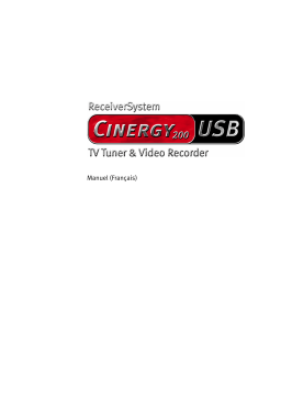 Terratec Cinergy200USB Manual Manuel utilisateur