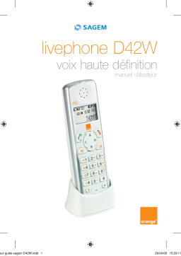 Sagem LIVEPHONE D42W Manuel utilisateur