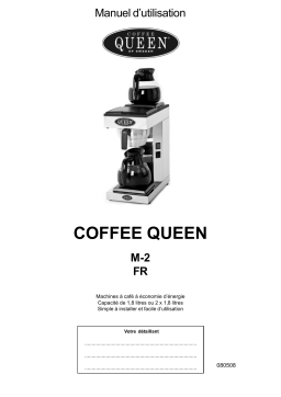 Coffee Queen M2 Manuel utilisateur