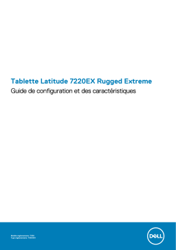 Dell Latitude 7220EX Rugged Extreme tablet Manuel du propriétaire