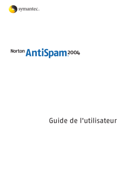Symantec Norton AntiSpam 2004 Mode d'emploi