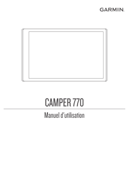 Garmin Camper 770 Manuel utilisateur