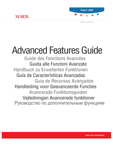 Manuel du propriétaire | Xerox PHASER 8560 Manuel utilisateur | Fixfr