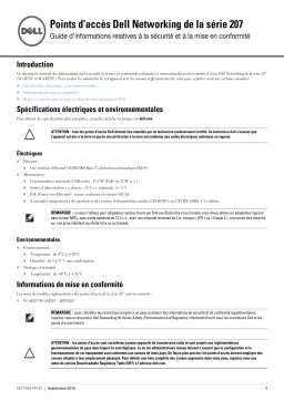 Dell W-Series 207 Access Points Manuel utilisateur