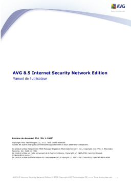 AVG AVG INTERNET SECURITY NETWORK EDITION Manuel utilisateur