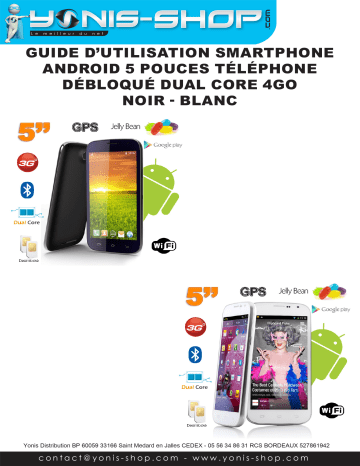 Mode d'emploi | Yonis Smartphone 5