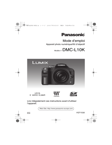 DMC L10K | Panasonic DMC L10 Mode d'emploi | Fixfr