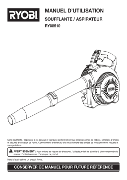 Ryobi RY08510 Manuel utilisateur