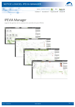 Optimus IPEVIA MANAGER LICENCIA SW IPEVIA MANAGER Manuel utilisateur