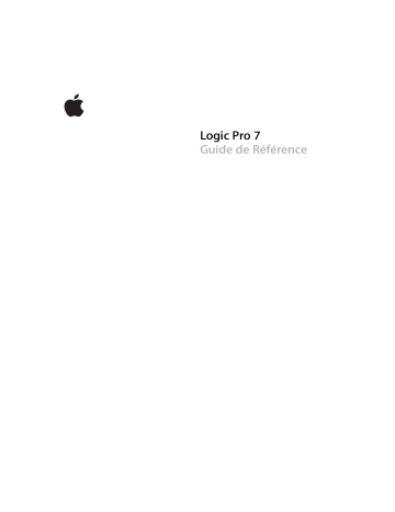 Manuel du propriétaire | Apple Logic Pro 7 Manuel utilisateur | Fixfr