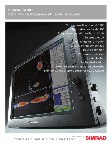 Manuel du propriétaire | Simrad SH90 Manuel utilisateur | Fixfr