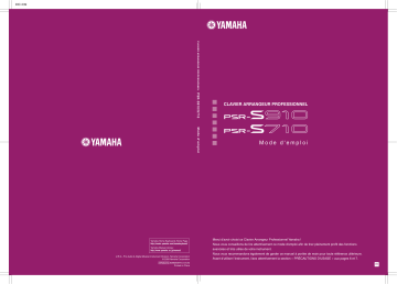 Manuel du propriétaire | Yamaha PSR-S710 Manuel utilisateur | Fixfr