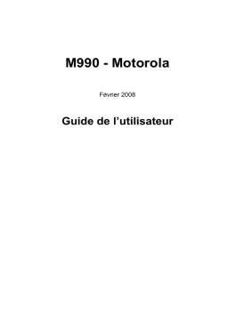 Motorola M990 Mode d'emploi