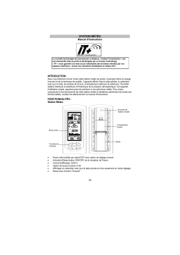 La Crosse Technology WS9032 Manuel utilisateur