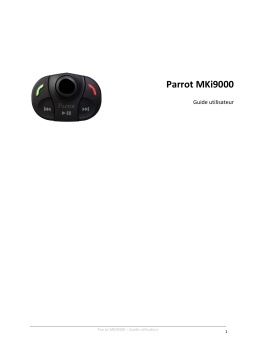 Parrot MKi9000 Manuel utilisateur