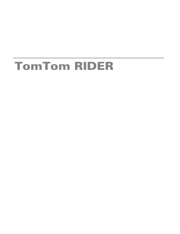 TomTom Rider Mode d'emploi | Fixfr