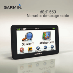 Garmin dēzl 560LMT Manuel utilisateur