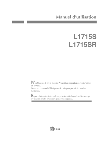 LG L1715S Manuel du propriétaire | Fixfr