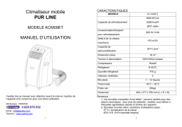 PUR LINE KCM09ET Manuel utilisateur