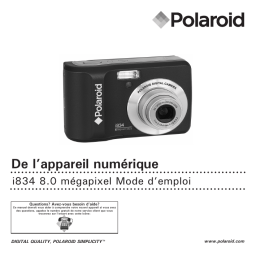 Polaroid I834 Manuel utilisateur