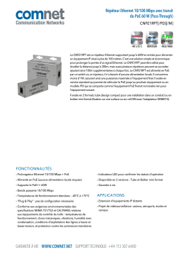 Comnet CNFE1RPT Series Fiche technique