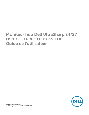 Dell U2721DE electronics accessory Manuel utilisateur | Fixfr