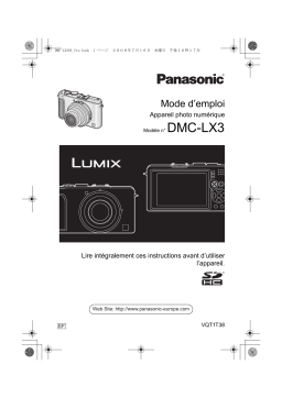Panasonic DMC LX3 Mode d'emploi