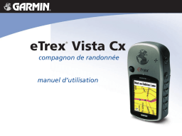 Garmin eTrex Vista® Cx Manuel utilisateur