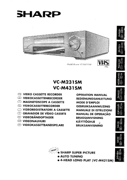 Sharp VC-M231SM/M431SM Manuel utilisateur