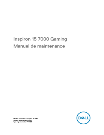 Dell Inspiron 15 Gaming 7567 laptop Manuel utilisateur | Fixfr