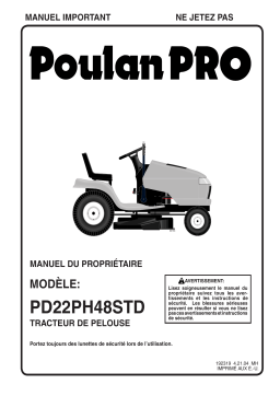 Poulan PD22PH48STD Manuel utilisateur